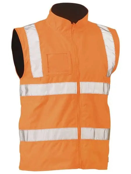 Bisley Taped Hi Vis Rail Wet Weather Vest BV0364T - City Workwear